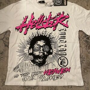 Pink and White Short Sleeve Tee hellstar